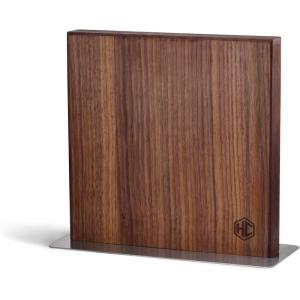image:imageHexClad 13 Inch Magnetic Walnut Knife Block Holder with Strong Enhanced Magnets for Multipurpose Storage in the Home and Kitchen13Inch