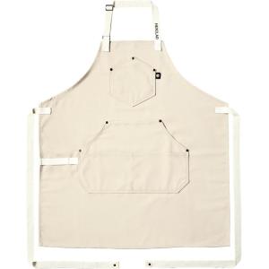 image:imageHexClad Eco Modern Chef Apron for Cooking and Grilling Professional HexTwill Fabric Aprons with PocketsEcru