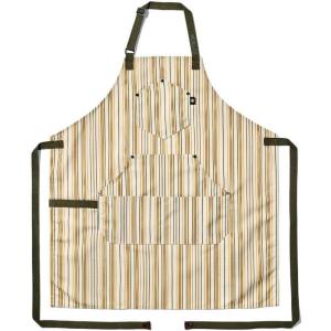 image:imageHexClad Eco Modern Chef Apron for Cooking and Grilling Professional HexTwill Fabric Aprons with PocketsHampton Mustard