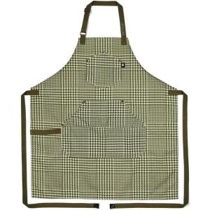 image:imageHexClad Eco Modern Chef Apron for Cooking and Grilling Professional HexTwill Fabric Aprons with PocketsHoundstoothforest