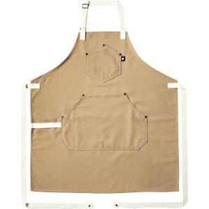 image:imageHexClad Eco Modern Chef Apron for Cooking and Grilling Professional HexTwill Fabric Aprons with PocketsSand