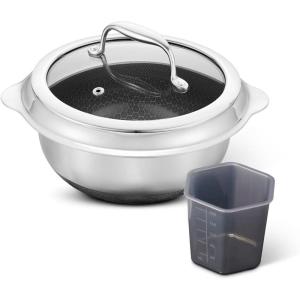 image:imageHexClad Hybrid Nonstick 2Quart Rice Pot StayCool Handle Dishwasher and OvenSafe Induction Ready Compatible with All Cooktops