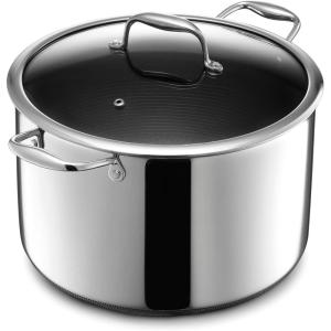 image:imageHexClad Hybrid Nonstick 5Quart Dutch Oven with Stainless Steel Lid StayCool Handles DishwasherFriendly OvenSafe Up to 900F Induction Ready Compatible with All Cooktops10Quart