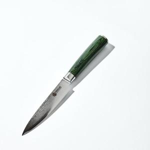 image:imageHexClad Utility Knife 5Inch Japanese Damascus Stainless Steel Blade Pakkawood Handle5Inch Utility Knife