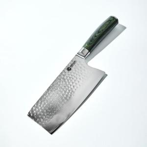 image:imageHexClad Utility Knife 5Inch Japanese Damascus Stainless Steel Blade Pakkawood Handle7Inch Cleaver Knife