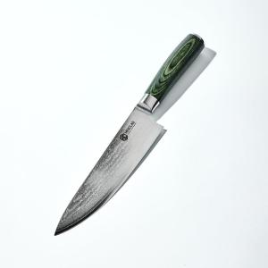 image:imageHexClad Utility Knife 5Inch Japanese Damascus Stainless Steel Blade Pakkawood Handle8Inch Chefs Knife